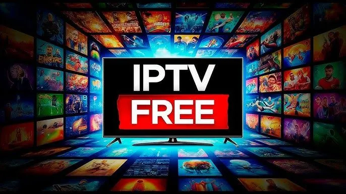 Lux IPTV streaming interface with live channels and movie posters